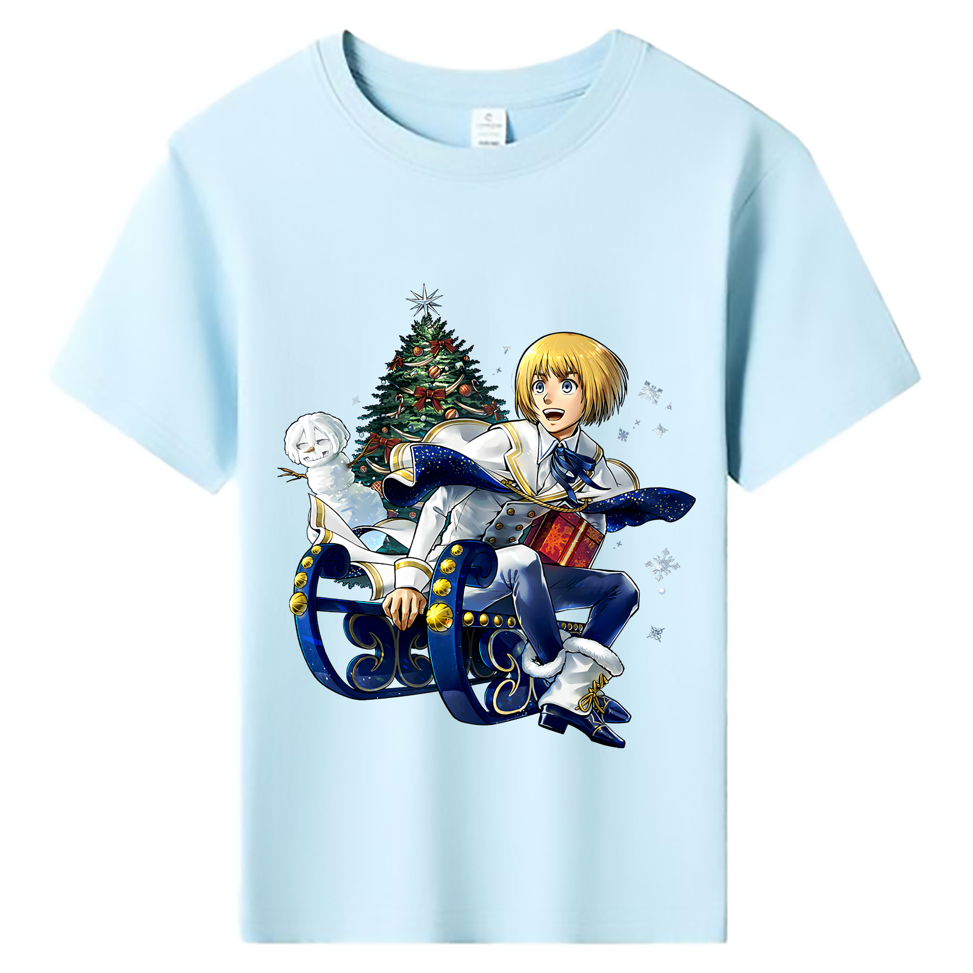 （画像用） 進撃の巨人 アルミン·アルレルト Attack on Titan Armin Arlert 綿100％キッズTシャツ（フロントプリント）